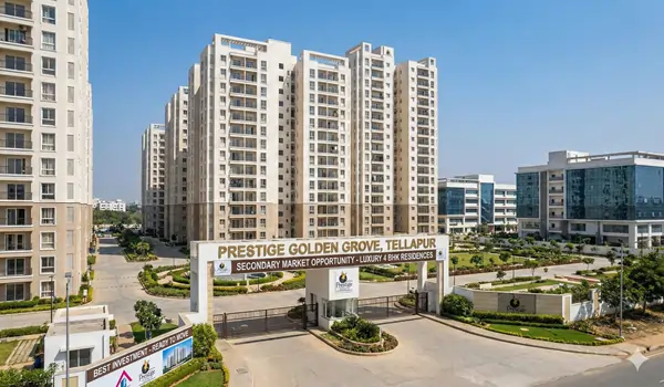 Real estate market data showing the high resale demand and price appreciation for 4 BHK luxury apartments in the Tellapur-Kollur IT corridor for 2026.