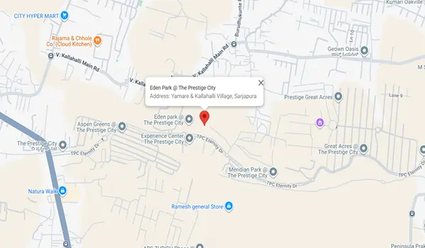 Eden Park @ The Prestige City location