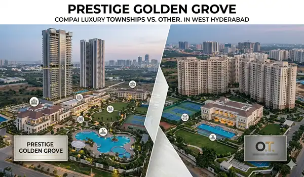 How does Prestige Golden Grove compare to other luxury townships in West Hyderabad?