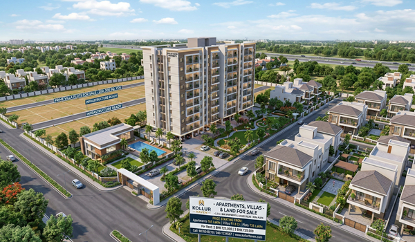 Kollur Hyderabad apartments, villas and land for sale with current price and rent trends