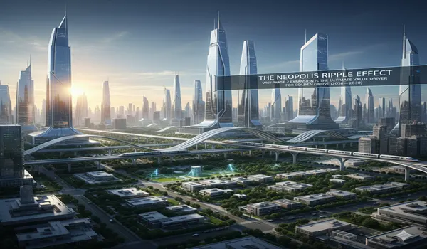 Real estate investment at Prestige Golden Grove within the 5km high-value development stretch of Neopolis Kokapet.