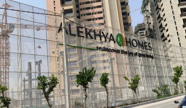 Construction site of Alekhya Homes demonstrating the rapid residential development and growth surrounding Prestige Golden Grove