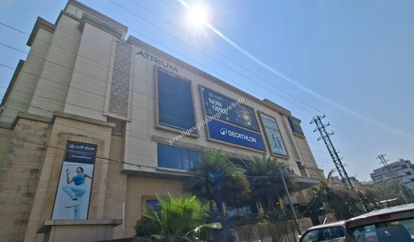 The Atrium mall featuring popular sports retailer Decathlon and fitness centers like Cult, promoting an active and vibrant lifestyle close to Prestige Golden Grove