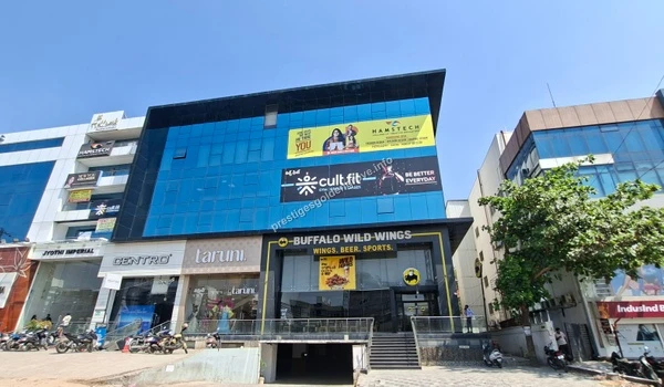 Close-up view of the local shopping complex featuring retail stores, fitness centers, and restaurants, highlighting the excellent social infrastructure around Prestige Golden Grove