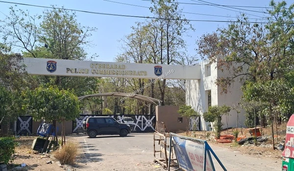 The secure entrance of the Cyberabad Police Commissionerate, ensuring a safe, protected, and well-governed neighborhood environment for Prestige Golden Grove