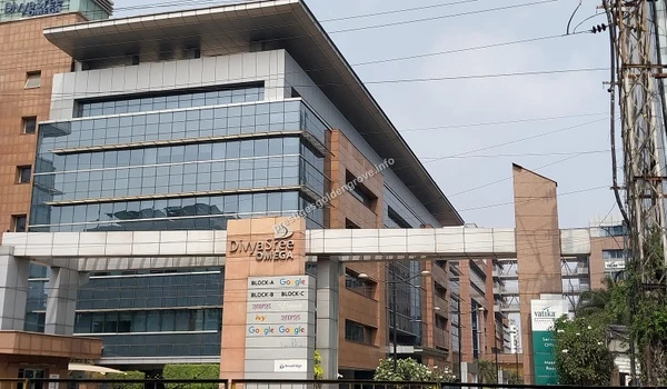 Premium glass-facade corporate towers at the Divyasree Omega hub hosting major MNCs in the high-growth corridor of Kondapur