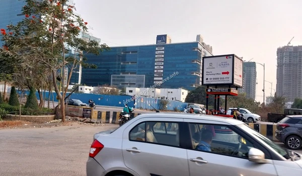 Close-up of the glass towers at GAR Infobahn Tower representing the booming professional ecosystem and employment growth in Hyderabad