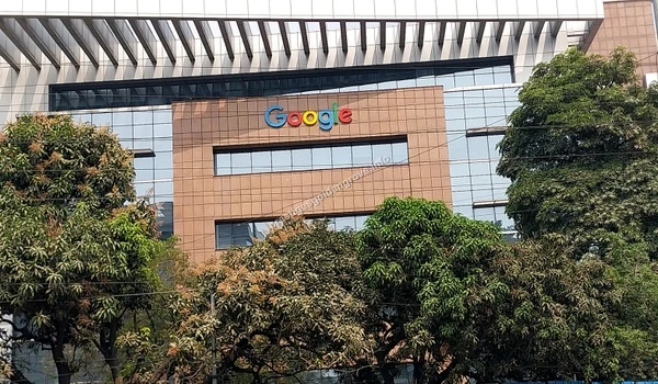 Exterior view of the Google India campus at Divyasree Omega in Kondapur, representing a major IT landmark near Prestige Golden Grove
