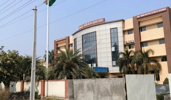 View of the ICAR Indian Institute of Millets Research building highlighting educational infrastructure near Prestige Golden Grove