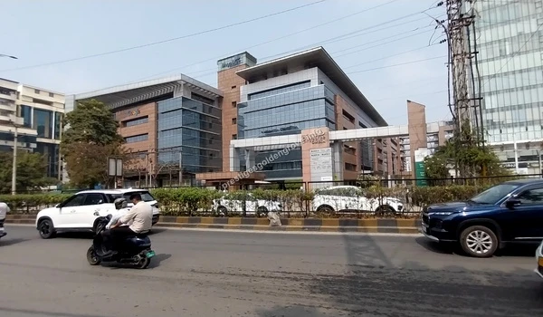 The Divyasree Omega tech park in Kondapur featuring major corporate offices like Google and Oracle within easy reach of Prestige Golden Grove