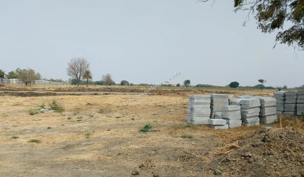 Stacked concrete paving blocks securely stored on the cleared development land at the Prestige Golden Grove site