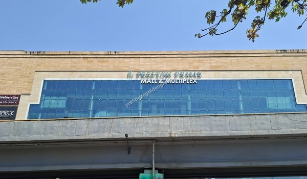 Exterior signage of Preston Prime Mall & Multiplex, a major entertainment and shopping destination situated conveniently close to Prestige Golden Grove