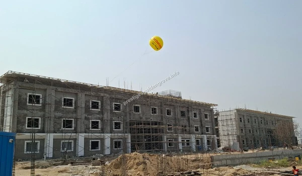 Construction site of the upcoming Sri Chaitanya Educational Institution located in close proximity to Prestige Golden Grove