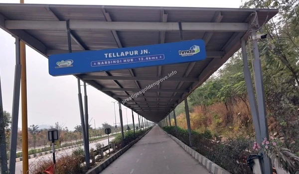 Tellapur junction signage showing connectivity