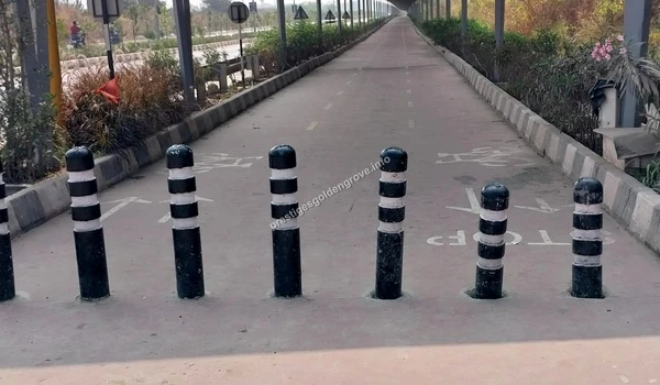 View of the dedicated solar-roofed ORR Cycle Track in Tellapur providing modern recreational infrastructure for the residents of Prestige Golden Grove