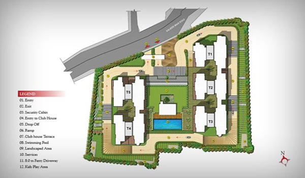 Prestige Gulmohar  Master Plan