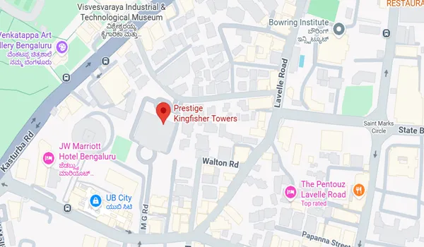 Prestige Kingfisher Towers Location Map