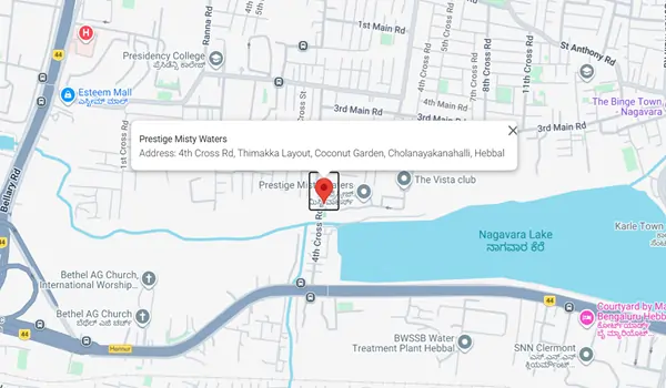 Prestige Misty Waters location