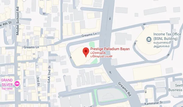 Prestige Palladium Bayan Location Map