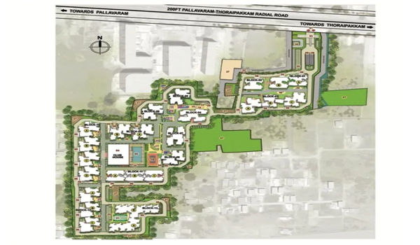 Prestige Pallavaram Gardens Master Plan