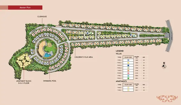 Prestige Silver Oak Villas Master Plan