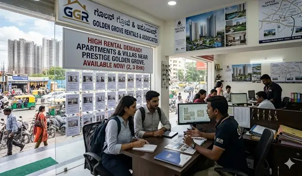 Prestige Golden Grove Tellapur rental demand analysis 2026 with 4% yield and proximity to Financial District IT hubs Hyderabad