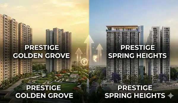 Should I buy Prestige Golden Grove or Prestige Spring Heights for better ROI?