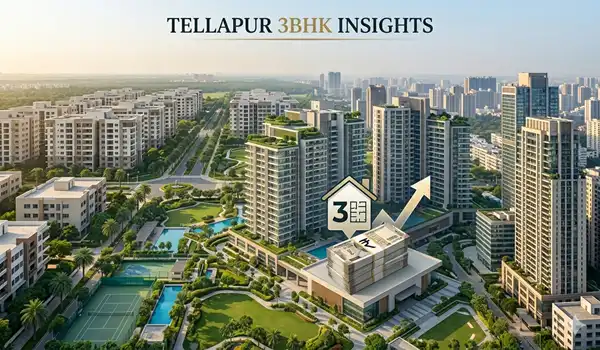 What is the average price of a 3BHK in Tellapur?