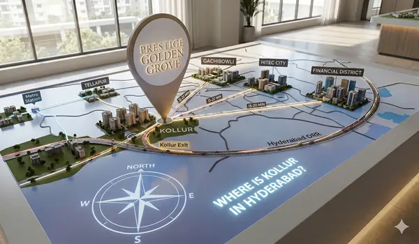 Where is Kollur in Hyderabad?